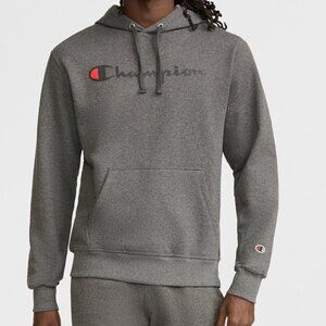 NWT Champion Men's Powerblend Hoodie sweat, Size large, granite heather color